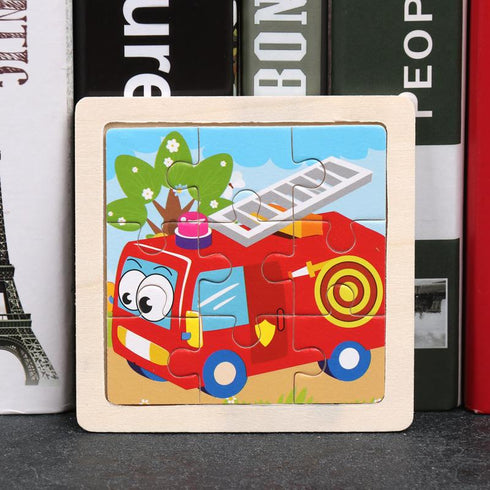 Early education puzzle puzzle toy enlightenment cognition cartoon wooden puzzle